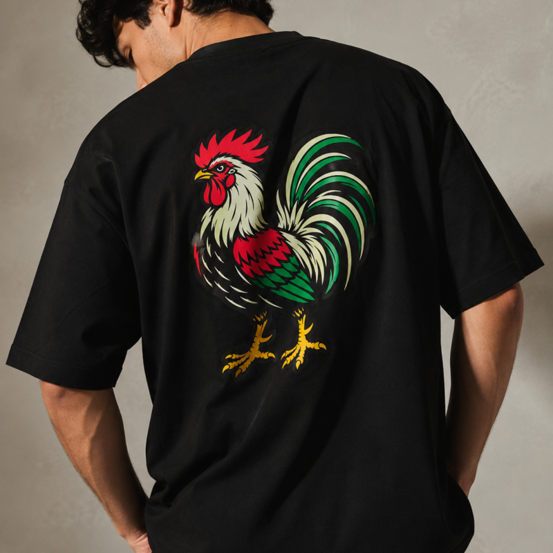 Playera Oversize — Gallo
